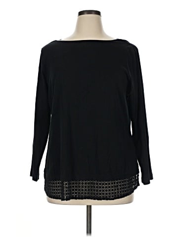 Karen Scott Long Sleeve Top (view 1)