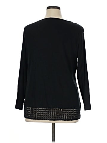 Karen Scott Long Sleeve Top (view 2)