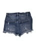 Almost Famous Blue Denim Shorts Size 3 - photo 2