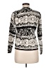 C'est City Paisley Black Pullover Sweater Size M - photo 2