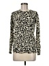 M&S 100% Acrylic Animal Print Ivory Pullover Sweater Size 8 - photo 1