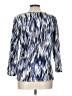 Ruby Rd. Blue 3/4 Sleeve Blouse Size L - photo 2