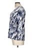Ruby Rd. Blue 3/4 Sleeve Blouse Size L - photo 5