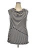 M.S.S.P. Black Sleeveless Blouse Size 2X - photo 1
