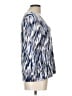 Ruby Rd. Blue 3/4 Sleeve Blouse Size L - photo 4