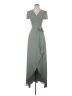 WAYF 100% Polyester Gray Casual Dress Size XS - photo 1