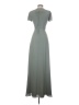 WAYF 100% Polyester Gray Casual Dress Size XS - photo 2