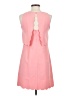 Ann Taylor LOFT 100% Polyester Solid Pink Casual Dress Size 0 Petite - photo 2