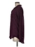 Stylus 100% Polyester Polka Dots Burgundy Long Sleeve Blouse Size M - photo 5