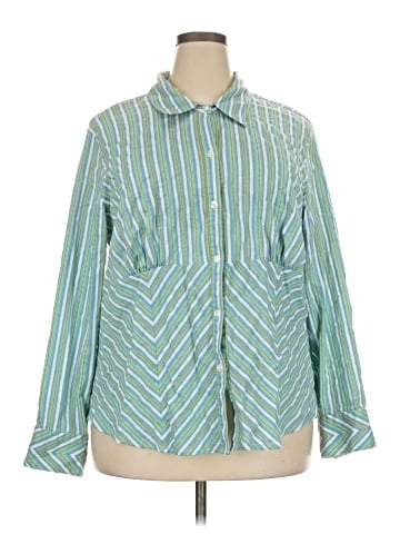 Lane Bryant Long Sleeve Button-Down Shirt (view 1)