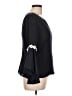 NANETTE Nanette Lepore 100% Polyester Black 3/4 Sleeve Blouse Size L - photo 4