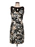 Connected Apparel Graphic Black Cocktail Dress Size 10 - photo 1
