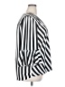 INC International Concepts 100% Polyester Stripes Black Silver 3/4 Sleeve Blouse Size 2X - photo 4