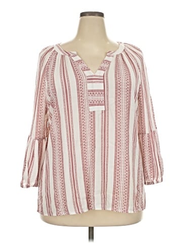 Brina & Em 3/4 Sleeve Blouse (view 1)