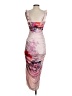 BHLDN Graphic Pink Cocktail Dress Size XS - photo 2