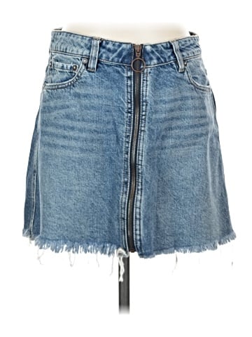We the Free Denim Skirt (view 1)