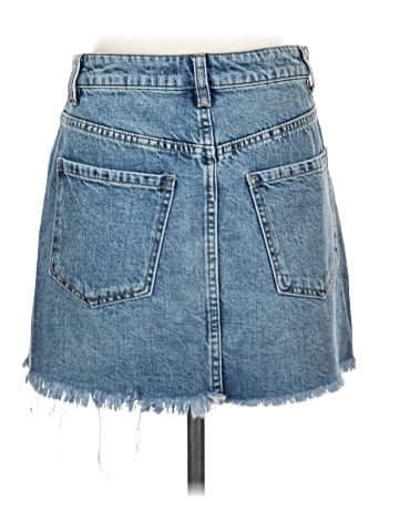 We the Free Denim Skirt (view 2)