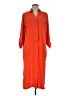 Time to Bloom 100% Polyester Orange Casual Dress Size M - photo 1