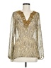 Cache Gold Long Sleeve Blouse Size M - photo 1