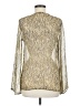 Cache Gold Long Sleeve Blouse Size M - photo 2