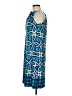Just... Taylor Print Blue Casual Dress Size 6 - photo 5