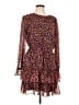 Bar III 100% Polyester Animal Print Brown Casual Dress Size L - photo 1