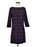 MNG Plaid Blue Casual Dress Size XS - photo 1