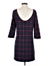 MNG Plaid Blue Casual Dress Size XS - photo 2