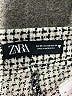 Zara Houndstooth Ivory Shorts Size XS - photo 3