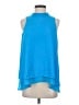 Bellatrix 100% Polyester Blue Sleeveless Blouse Size S - photo 1