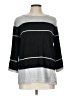 Liz Claiborne Stripes Gray Pullover Sweater Size L - photo 1