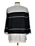 Liz Claiborne Stripes Gray Pullover Sweater Size L - photo 2