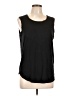 Three Dots Black Sleeveless T-Shirt Size L - photo 1