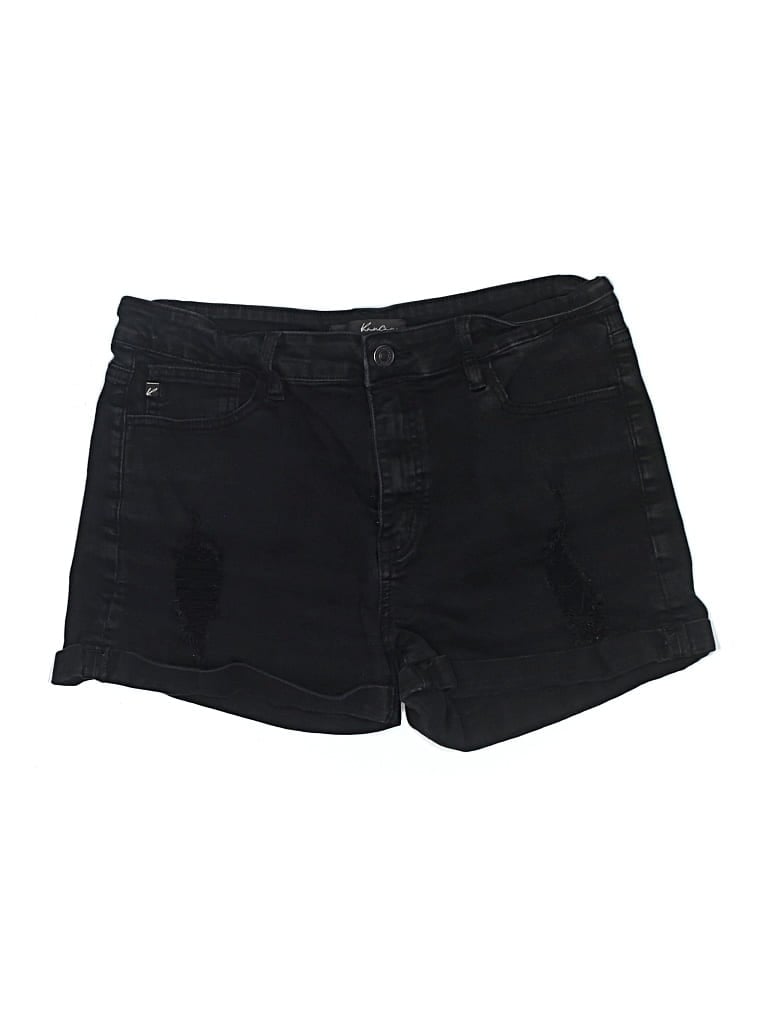Pre-owned Kancan Jeans Denim Shorts In Black