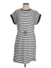 She + Sky Stripes Gray Casual Dress Size S - photo 1