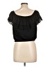 No Boundaries 100% Recycled Polyester Black Short Sleeve Top Size 11 - 13 - photo 2