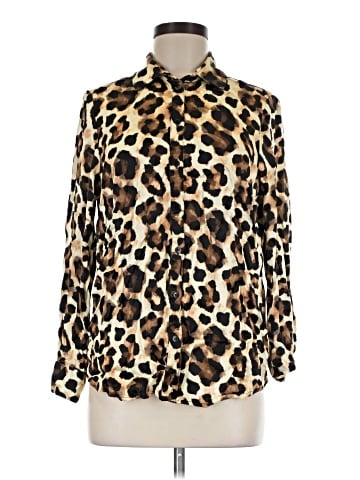 Topshop Long Sleeve Blouse (view 1)