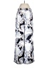 Ann Taylor 100% Polyester Print Blue White Casual Pants Size 2 - photo 1