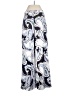 Ann Taylor 100% Polyester Print Blue White Casual Pants Size 2 - photo 2