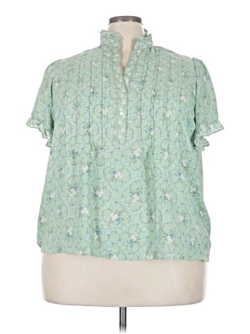 Max Studio Short Sleeve Blouse (view 1)