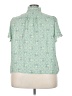 Max Studio 100% Polyester Green Short Sleeve Blouse Size 3X (estimated) - photo 2