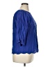 Gap 100% Cotton Blue 3/4 Sleeve Blouse Size XL - photo 4