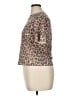 H&M Animal Print Brown Short Sleeve Turtleneck Size XL - photo 5