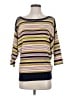 Moth Stripes Yellow Pullover Sweater Size XS - photo 1