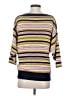 Moth Stripes Yellow Pullover Sweater Size XS - photo 2