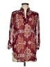 Auditions 100% Polyester Burgundy Long Sleeve Blouse Size M - photo 1