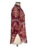 Auditions 100% Polyester Burgundy Long Sleeve Blouse Size M - photo 4