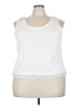 Delta Burke 100% Polyester White Sleeveless Top Size 3X - photo 1