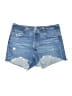 Levi's Solid Blue Denim Shorts Size 28 - photo 1