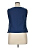 Sag Harbor 100% Polyester Blue Sleeveless Top Size 16 (petite) - photo 2